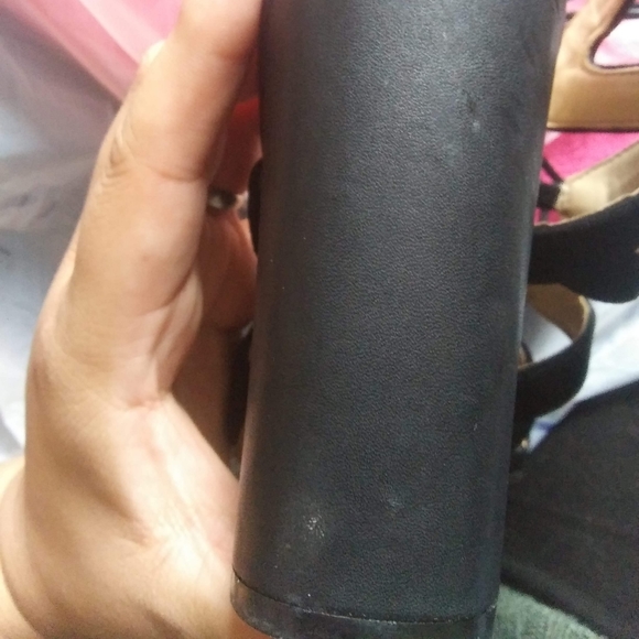 Sam Edelman Black Suede/Leather Heels - Picture 7 of 8